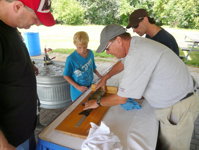 Measuring an entry